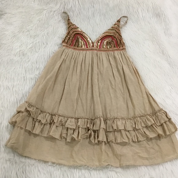 Twin set by Simona barbieri women’s boho embellished summer dress size medium - Picture 2 of 8